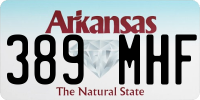 AR license plate 389MHF