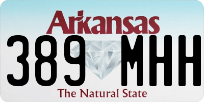 AR license plate 389MHH