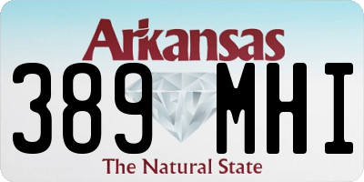 AR license plate 389MHI