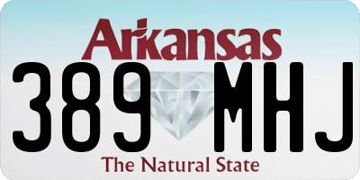 AR license plate 389MHJ