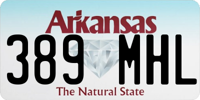 AR license plate 389MHL