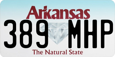 AR license plate 389MHP