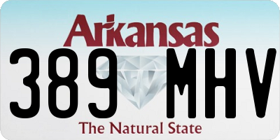 AR license plate 389MHV