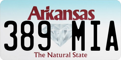 AR license plate 389MIA