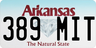 AR license plate 389MIT