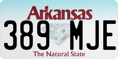 AR license plate 389MJE