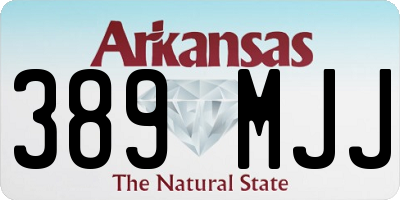 AR license plate 389MJJ