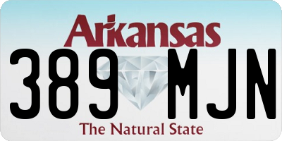 AR license plate 389MJN