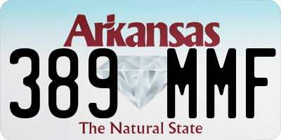 AR license plate 389MMF