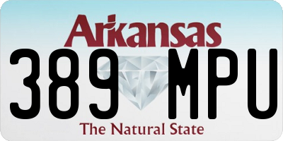 AR license plate 389MPU