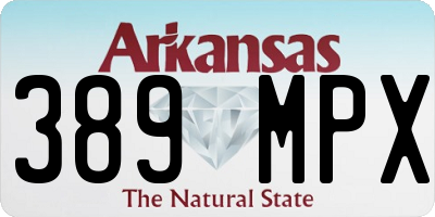 AR license plate 389MPX