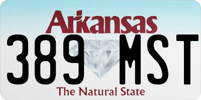 AR license plate 389MST