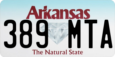 AR license plate 389MTA