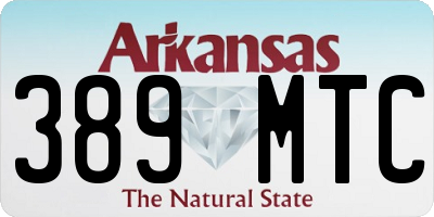 AR license plate 389MTC