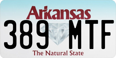 AR license plate 389MTF