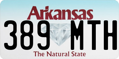 AR license plate 389MTH