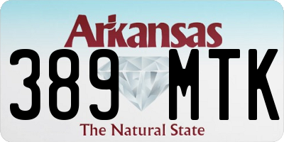 AR license plate 389MTK