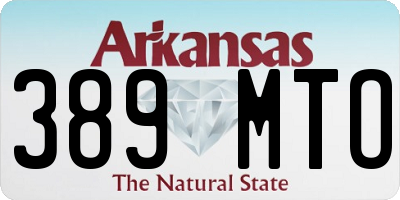 AR license plate 389MTO