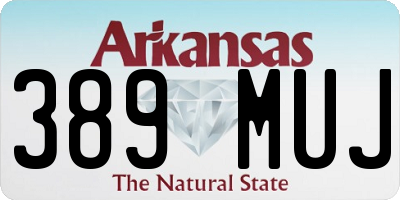 AR license plate 389MUJ