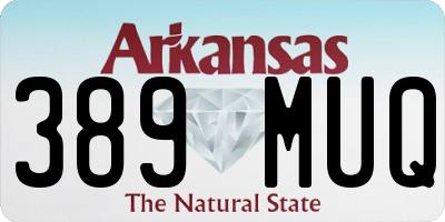 AR license plate 389MUQ