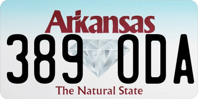 AR license plate 389ODA