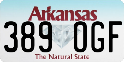 AR license plate 389OGF