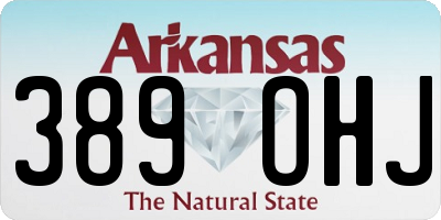 AR license plate 389OHJ