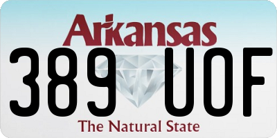 AR license plate 389UOF
