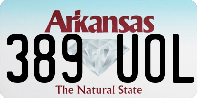AR license plate 389UOL
