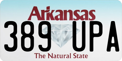 AR license plate 389UPA