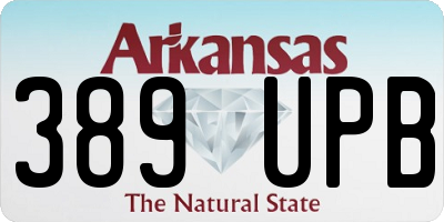 AR license plate 389UPB