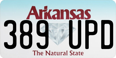 AR license plate 389UPD