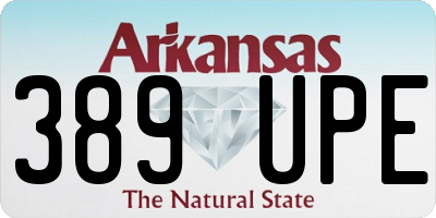 AR license plate 389UPE