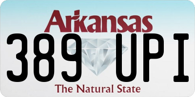 AR license plate 389UPI