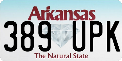 AR license plate 389UPK