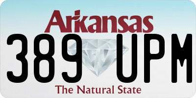 AR license plate 389UPM