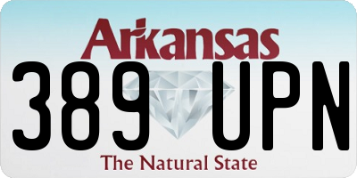 AR license plate 389UPN