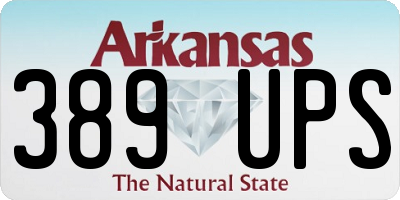 AR license plate 389UPS