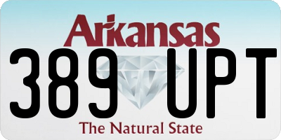 AR license plate 389UPT
