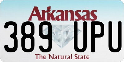 AR license plate 389UPU