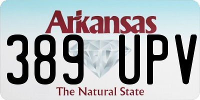 AR license plate 389UPV