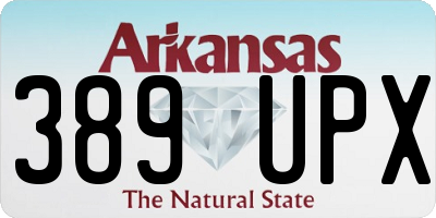 AR license plate 389UPX