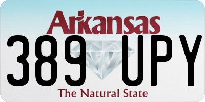 AR license plate 389UPY