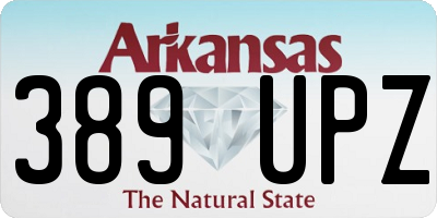 AR license plate 389UPZ