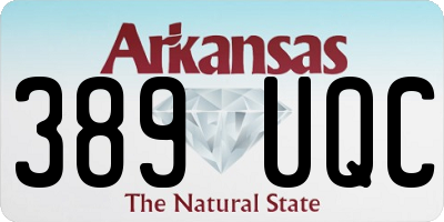 AR license plate 389UQC