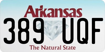 AR license plate 389UQF
