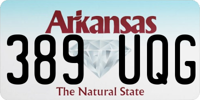 AR license plate 389UQG