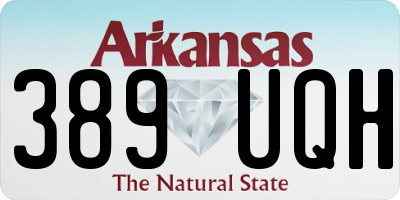 AR license plate 389UQH