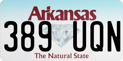 AR license plate 389UQN