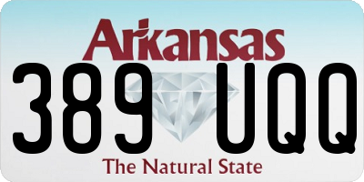 AR license plate 389UQQ